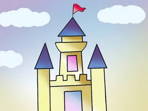 Tutorial de dibujo: como dibujar un sencillo castillo - YouTube
