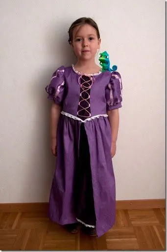 Tutorial disfraz de Rapunzel con patrones - Nos disfrazamos