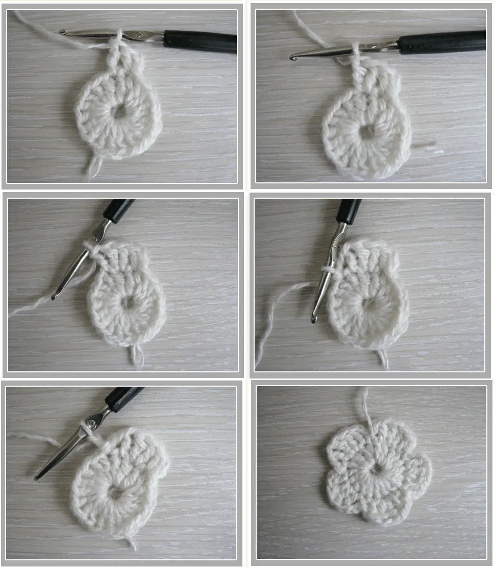 Tutorial Flor 5 Petalos Doble - Patrones Crochet Tutorial Flor 5 Petalos Doble - Patrones Crochet