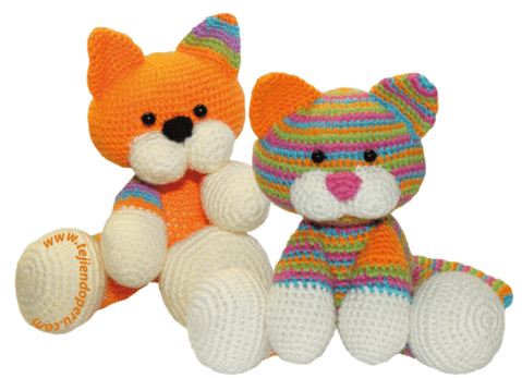 Tutorial: gatitos tejidos en la técnica del amigurumi (crochet ...