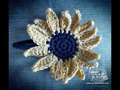 Tutorial Girasol Crochet o Ganchillo Paso a Paso en Español - YouTube