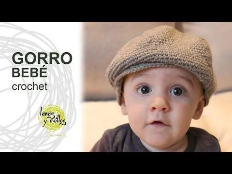 Tutorial Gorro o Boina Bebé Crochet o Ganchillo - YouTube