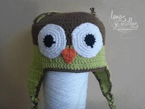 Tutorial Gorro Búho Crochet o Ganchillo Paso a Paso - YouTube