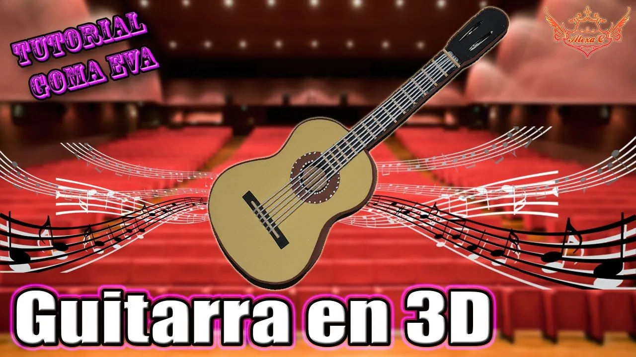 ♥ Tutorial: Guitarra en 3D Goma Eva (Foamy) ♥ - YouTube