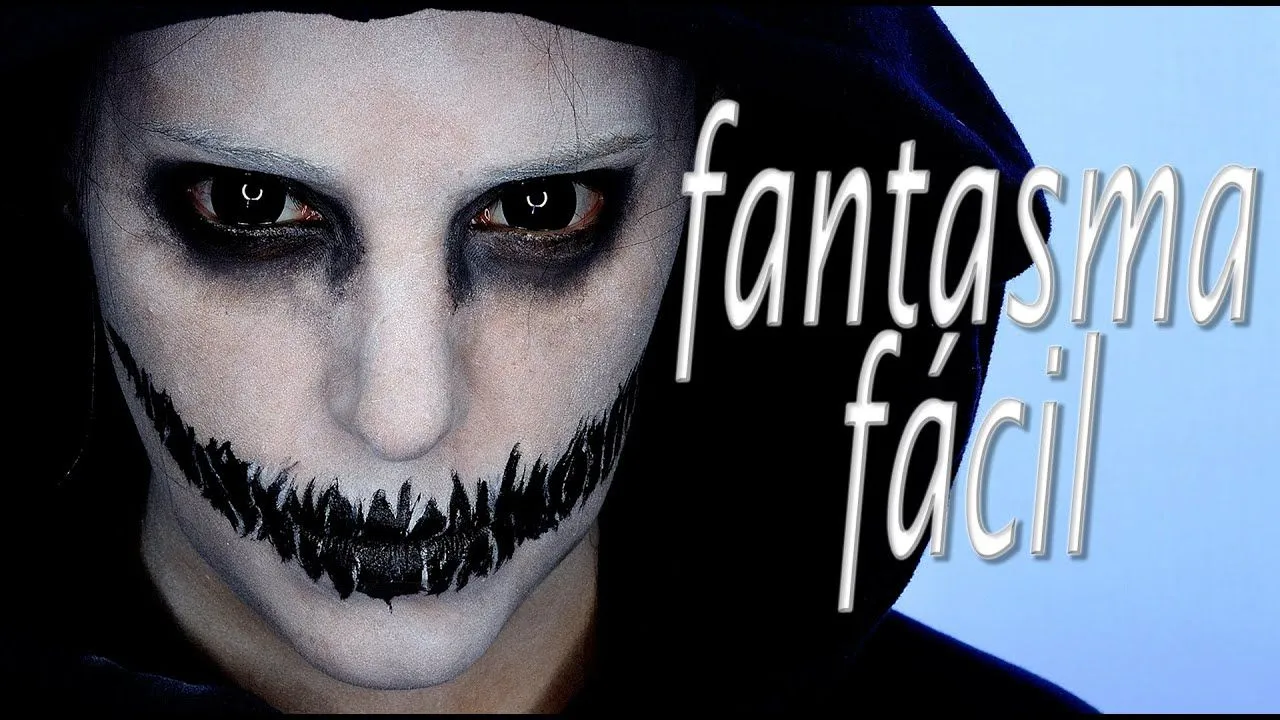 Tutorial Maquillaje Halloween Fantasma Fácil Makeup FX #61 | Silvia Quiros  - YouTube