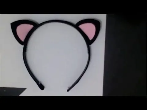 tutorial como hacer Orejas de Gato con fomi - YouTube