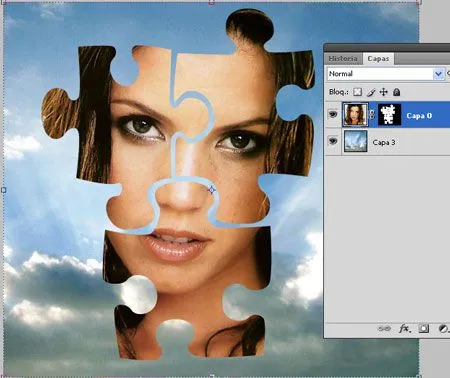 Tutorial Photoshop: Imagenes con máscara de capa y trazados |