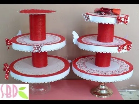 Tutorial: Porta Cupcakes! - DIY Cupcakes stand! - YouTube