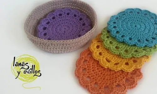 Tutorial posavasos crochet patrón gratis | Crochet Tricot laine en ...