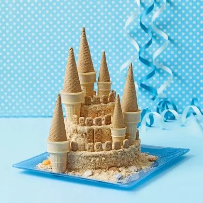 Tutorial para hacer tarta de castillo de arena. | Ideas y material ...