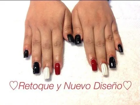 TUTORIAL: Uñas Acrilicas Zig Zag Blanco y Negro ♥ - YouTube TUTORIAL: Uñas Acrilicas Zig Zag Blanco y Negro ♥ - YouTube