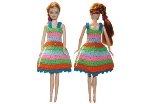 Tutorial: vestido para muñecas tejido a crochet! | Ropa barbies y ...
