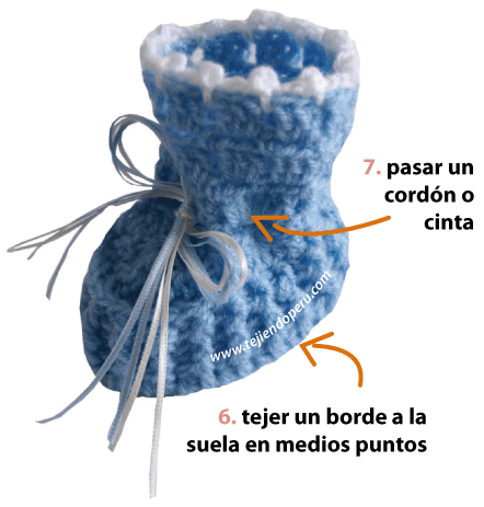 Tutorial: zapatitos tejidos en crochet | Zapatitos para bebés ...