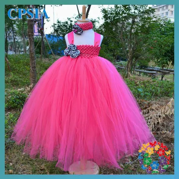 De color rosa del vestido del tutú de baile vestidos para niños 3 ...