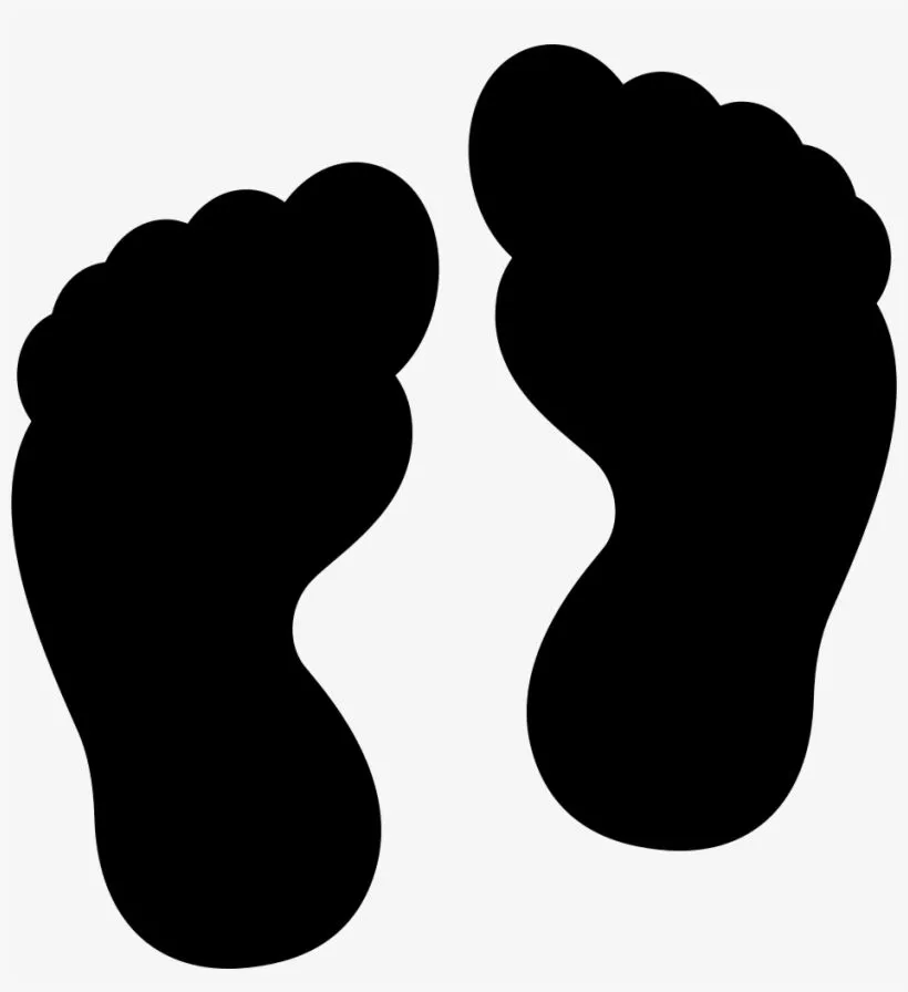 Two Human Footprints - Molde De Huellas De Pies - Free Transparent PNG  Download - PNGkey