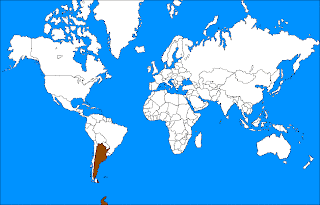 ubicacion de la argentina en el planisferio