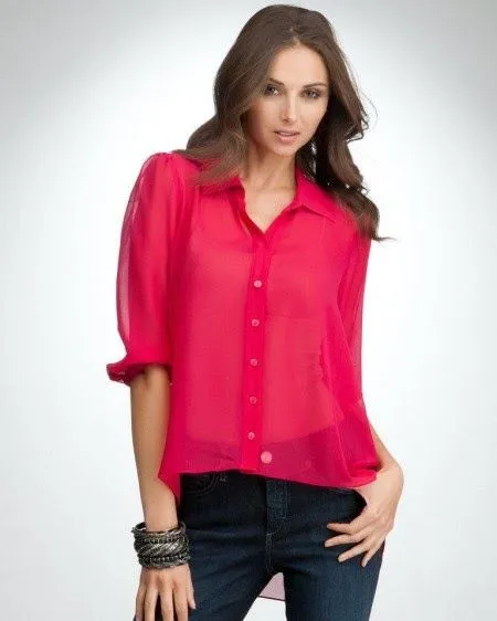 Ultima Moda y mucho mas: Ropa para mujer: Blusas color rosa 2012