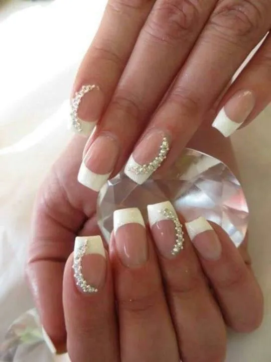 manicure para novias on Pinterest | Wedding Nails, Manicures and ...