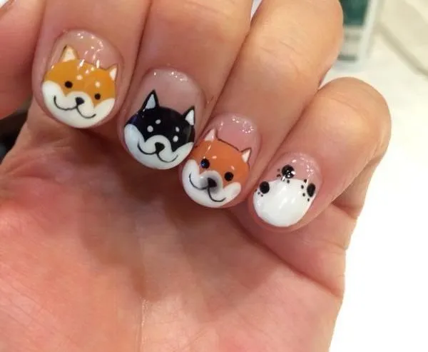 Uñas decoradas con perros - Dog Nail art on Pinterest | Dog Nail ...