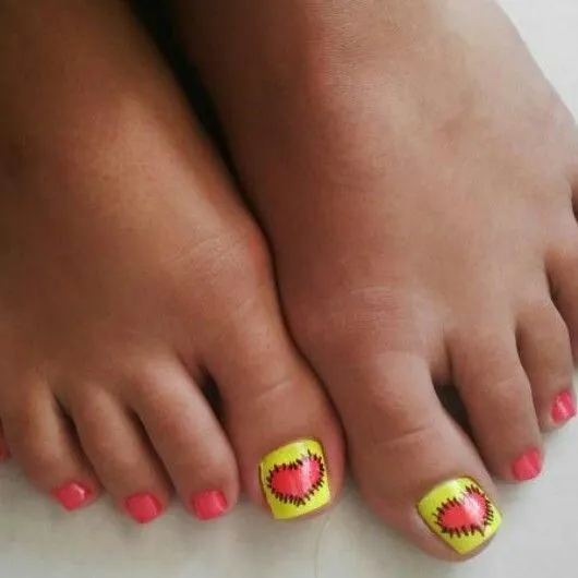 Uñas decoradas de los pies | Pedicure | Pinterest