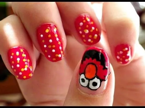 Uñas Elmo - Elmo nails - YouTube