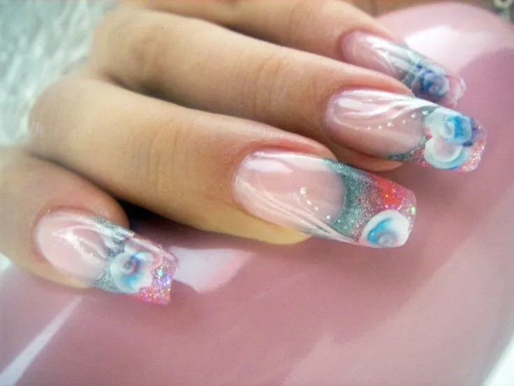 Uñas con flores 3d encapsuladas. Nails | Nails | Pinterest | 3d ...