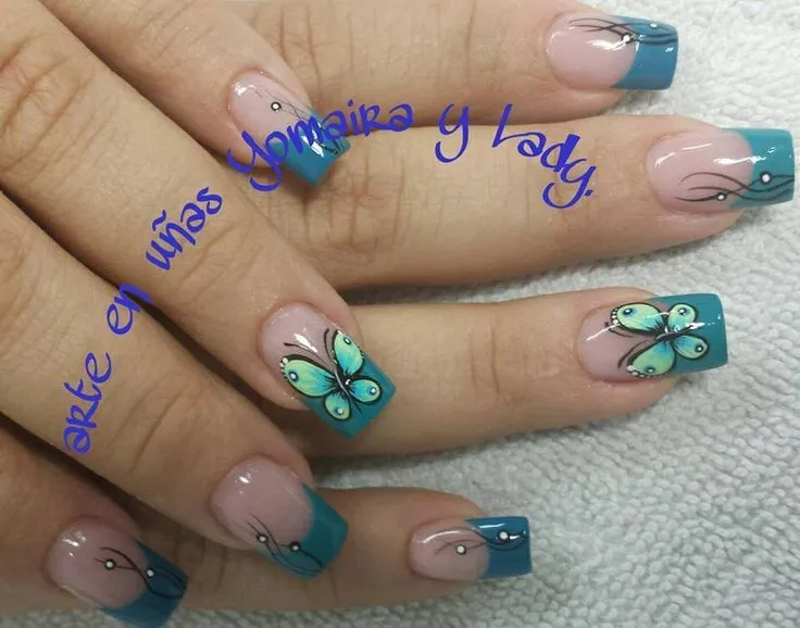Uñas de Mariposas on Pinterest | Butterflies, Nails and Nailart
