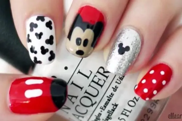 Diseños Boda De Uñas - Mickey Mouse Nail Art #2030307 - Weddbook