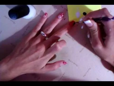 Uñas de Minnie Mouse - Manicura de carnaval - YouTube