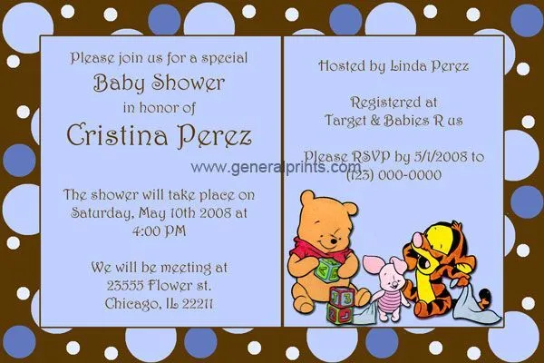 Recuerdos para baby shower de Winnie Pooh | Recuerdos para Baby Shower