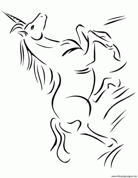 Unicornios con alas para dibujar - Imagui