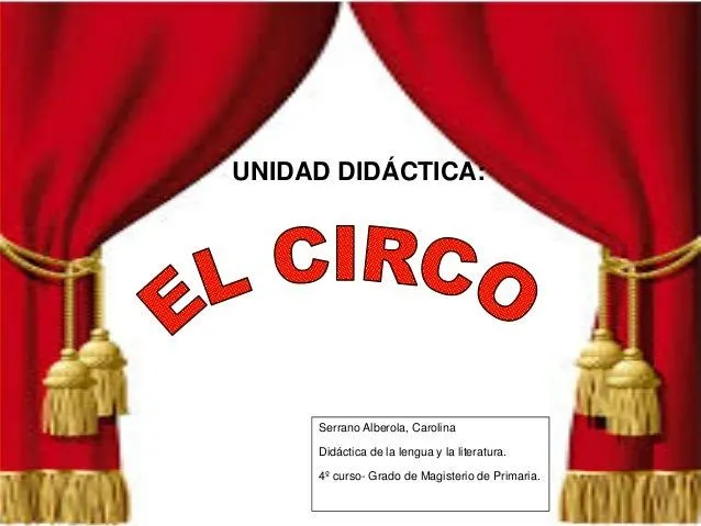 Unidad didactica: El circo