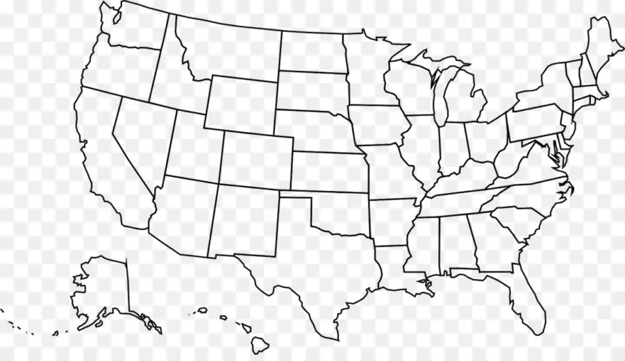 Estados Unidos, Mapa En Blanco, Mapa Del Vector imagen png - imagen  transparente descarga gratuita