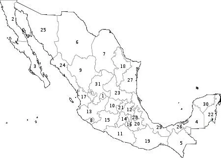 Mapa del continente americano con division politica y nombres para ...