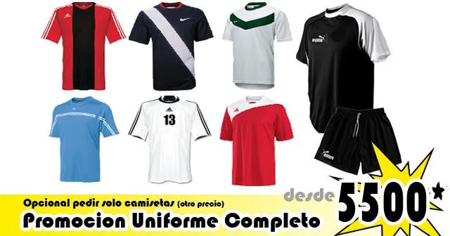 Uniformes de futbol: Camisetas de futbol, estilos adidas y nike En ...