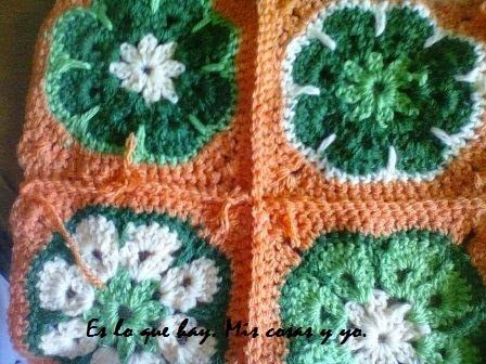 Como unir, coser aplicaciones cuadradas o grannys con el crochet ...
