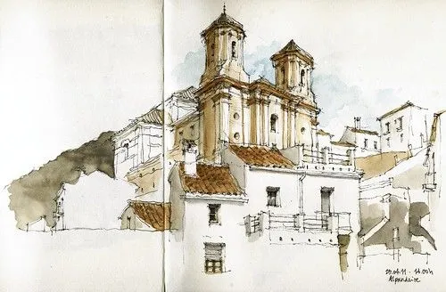 Urban Sketchers Spain. El mundo dibujo a dibujo.: Pueblos blancos