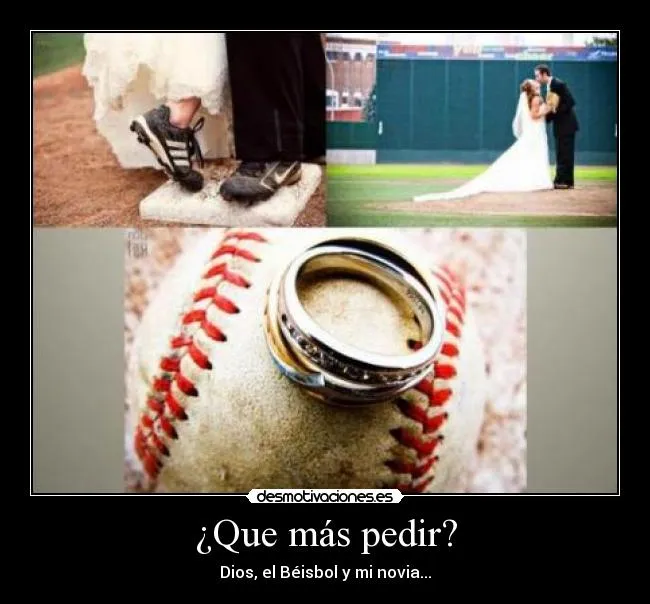 Imagenes de beisbol con frases de amor para mi novia - Imagui
