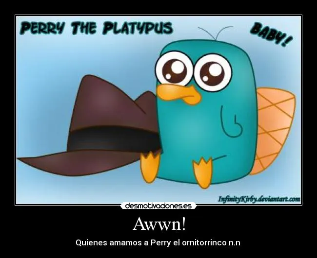 Perry el ornitorrinco triste llorando - Imagui