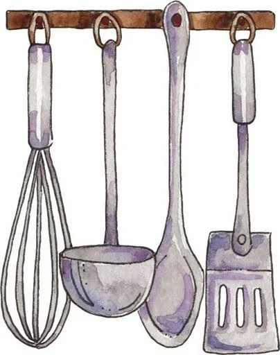 Utensilios de cocina para pintar - Imagui