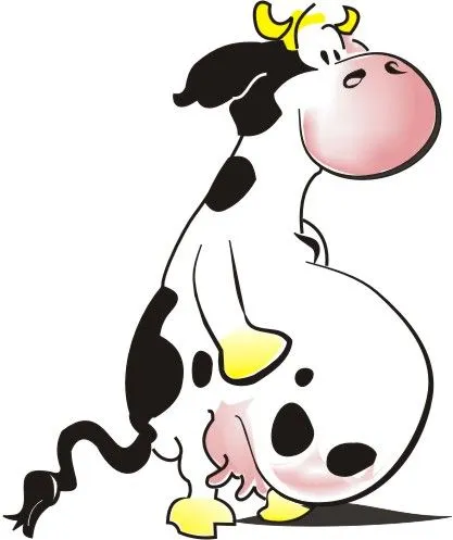 Una vaca en caricatura - Imagui