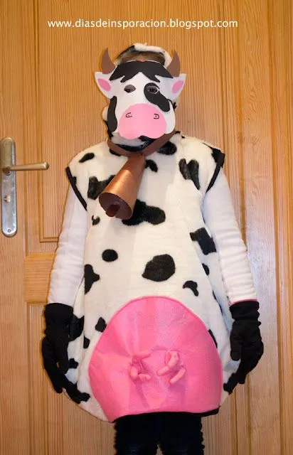 Días de Inspiración: Disfraz casero de vaca: Mi primera ...