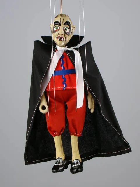 Vampiro , Clásico Títere Marionetas checo, estilizada con motivos ...