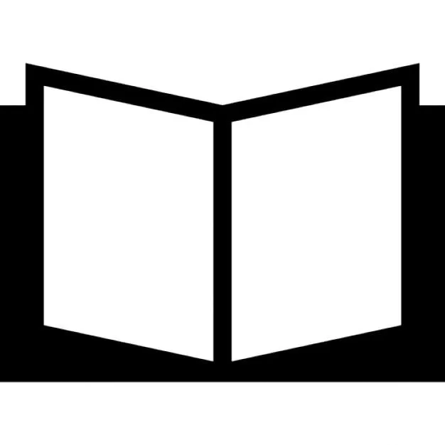 Variante libro abierto con la silueta | Descargar Iconos gratis