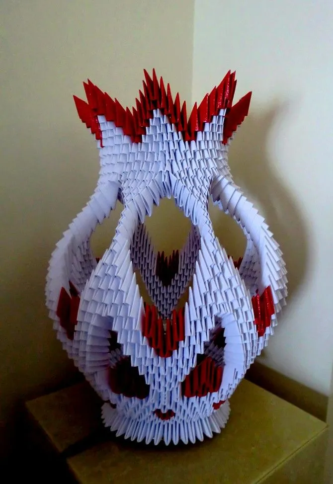 Vaso em origami 3D | Flickr - Photo Sharing!