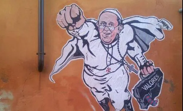Vaticano se divierte divulgando twitter con graffiti del papa ...