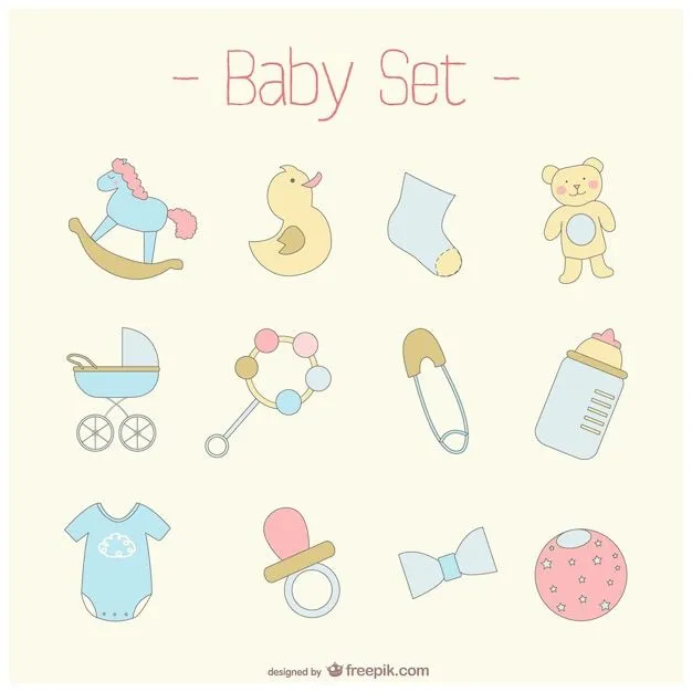 Vector baby set Vector | Free Download