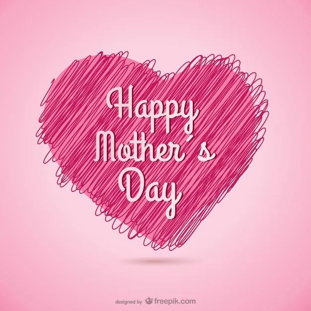 Vector con corazón para el día de la madre | Descargar Vectores gratis