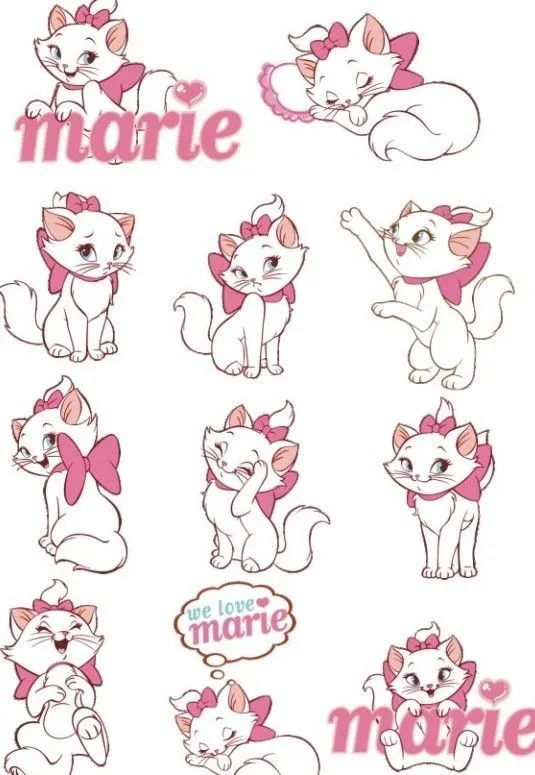 Vector Disney Marie Cat Set 02 | Free Web/Graphic Design Resources ...