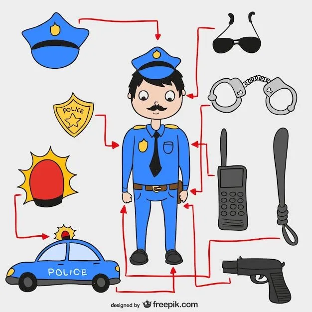 Vector de equipo policial | Descargar Vectores gratis